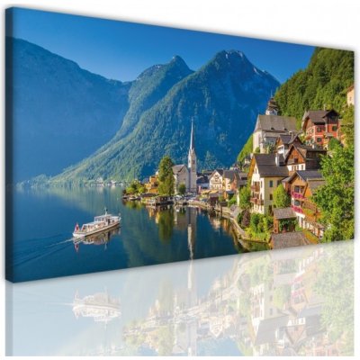 Divio Obraz na plátně jezero, vzor 15166 Velikost: 30x60 cm – Sleviste.cz