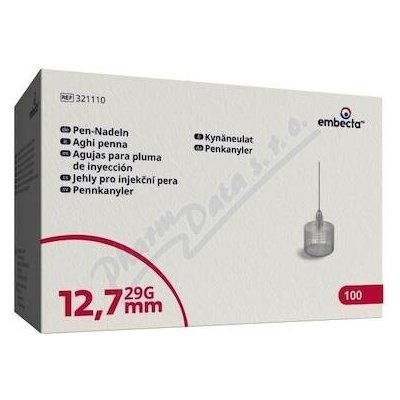 Embecta Jehly pro injekční pera 12.7mm 29 g 100 ks – Sleviste.cz