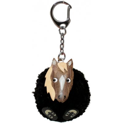 Přívěsek na klíče Stawscy Ručně vyrobený s dřevěnými prvky kůň