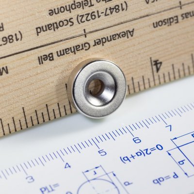 Magsy Neodymový magnet válec s dírou pro šroub se zápustnou hlavou pr.15,8 x 5 N 80 °C, VMM7 Počet kusů: 1 ks – Hledejceny.cz