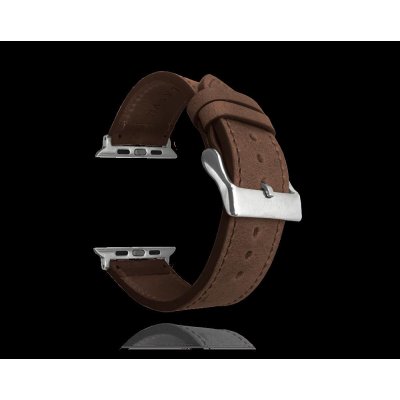 LAVVU Tmavě hnědý kožený řemínek Top Grain pro APPLE WATCH 42-44 mm LSXACS2 – Zboží Mobilmania