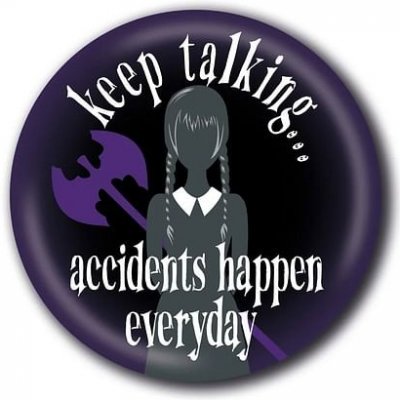 Pyramid International Placka Wednesday - Accidents Happen – Zboží Dáma