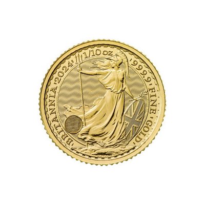 The Royal Mint zlatá mince Britannia 2024 1/10 oz