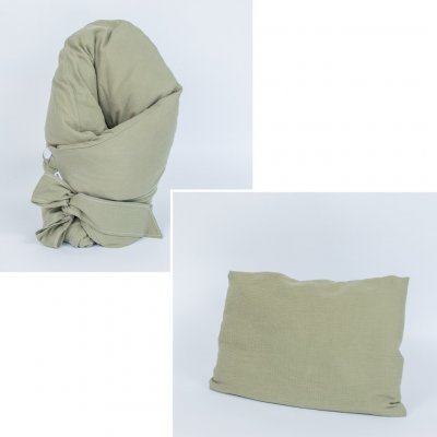 Tulimese Péřová zavinovačka mušelínová olivová – Zboží Dáma