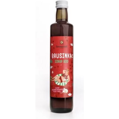 Brusinka sirup ovocný nápojový koncentrát bio, Sonnentor 0,5 l – Zbozi.Blesk.cz