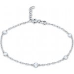 MINET JMG0342WSB16 - Elegantní náramek z bílého zlata se zirkony Au 585/1000 0,80g – Sleviste.cz