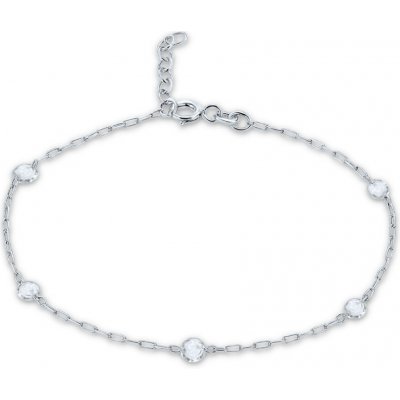 MINET JMG0342WSB16 - Elegantní náramek z bílého zlata se zirkony Au 585/1000 0,80g – Sleviste.cz