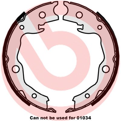 S 56 545 BREMBO Sada brzdových čelistí, parkovací brzda | Zboží Auto