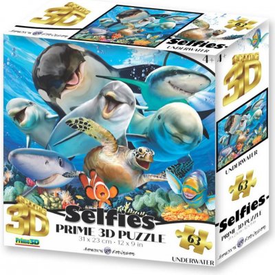 Prime 3D puzzle Underwater Selfie 63ks – Zboží Dáma