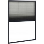 Moskytiéra na okno 80 x 120 cm, antracitová, černá síťovina – Hledejceny.cz
