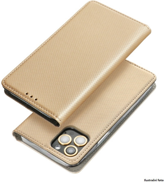 Pouzdro Smart Case Book Samsung Galaxy M13 M135 Zlaté