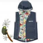 Esito dětská softshellová dvojitá vesta Keňa šedá – Zboží Mobilmania