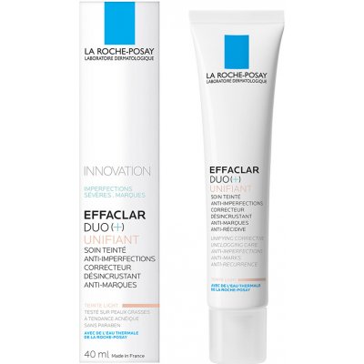 La Roche Posay Effaclar DUO (+) tónovací sjednocující korekční péče proti nedokonalostem pleti a stopám po akné odstín Light Duo [+] 40 ml – Zboží Mobilmania