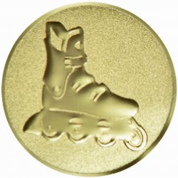 Emblém inline brusle zlato 50 mm