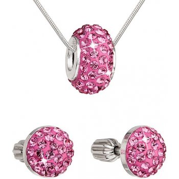 Souprava se Swarovski Elements 39200.3 rose