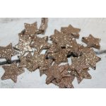 Autronic Hvězdičky s glitry v barvě šampaň – Hledejceny.cz
