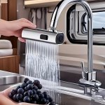 RealG 1063 Nástavec perlátoru na kuchyňský kohoutek, 3 funkce, chrom – Hledejceny.cz