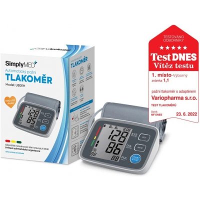 SimplyMed Pažní digitální tlakoměr s adapterem U80EH – Zboží Dáma
