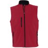 Pánská vesta SOLS softshellová vesta RALLYE MEN 46601162 Pepper red