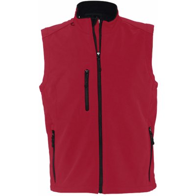SOLS softshellová vesta RALLYE MEN 46601162 Pepper red – Hledejceny.cz