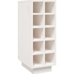 vidaXL Skříňka na víno bílá 23 x 34 x 61 cm masivní borovice – Zboží Dáma