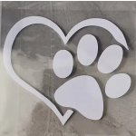 PES V AUTĚ - TLAPKA - Samolepka na auto – Hledejceny.cz