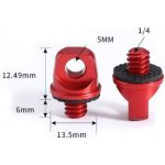 Stablecam 1/4palcový šroub a háček (Red) 1DJ6558 – Zboží Živě