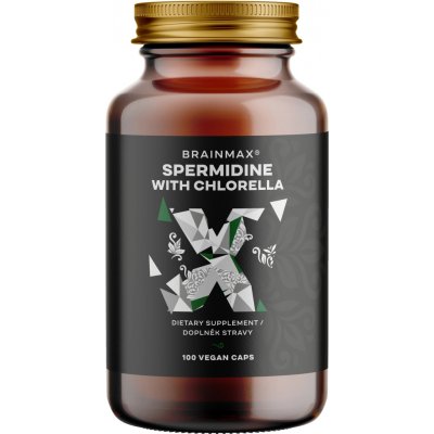 BrainMax Spermidin Chlorella 100 rostlinných kapslí – Hledejceny.cz