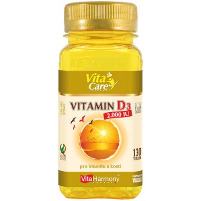 VitaHarmony Vitamin D3 2.000 m.j. 50 µg 130 tobolek – Hledejceny.cz