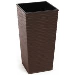 Lamela květináč FINEZIA DLUTO vroubek 400 x 400 tmavě hnědý – Zboží Dáma