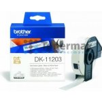 Brother DK-11203, bílá páska / černý tisk originální – Hledejceny.cz