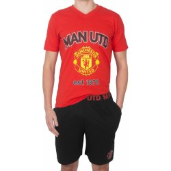 Fan Store Manchester United pyžamo krátké červeno černé