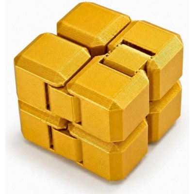 Antistresová kostka Infinity Cube Svíčkománie3D Zlatá leská – Zboží Mobilmania