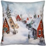 Mybesthome Vánoční polštář VÁNOČNÍ VESNIČKA II. 40x40 – Zboží Dáma