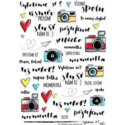 HuráPapír samolepky průhledné A5 vyfotíme se – Zboží Mobilmania
