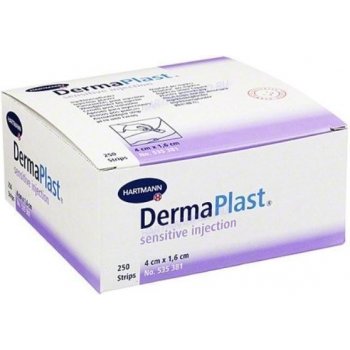 DermaPlast injekční náplast Sensitive 4 x 1,6 cm 250 ks