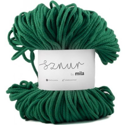 Bavlněná šňůra MILA 5mm - Zelená trávová/P46 – Zboží Dáma