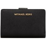 Michael Kors kožená bifold silver černá – Zboží Dáma