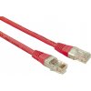 síťový kabel Solarix C5E-155RD-3MB Patch, CAT5E UTP PVC, 3m, červený