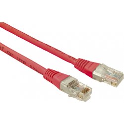 Solarix C5E-155RD-3MB Patch, CAT5E UTP PVC, 3m, červený