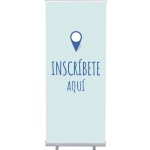 Jansen Display Set Roll-baneru Budget s vytištěným motivem, Přihlášení, modrý, španělsky, 870 x 2080 mm – Hledejceny.cz