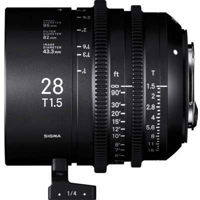 SIGMA CINE 28mm T1.5 FF FL F/CE METRIC Canon EF
