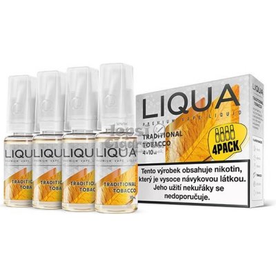 Ritchy Liqua Elements 4Pack dark Tabacco 4 x 10 ml 3 mg