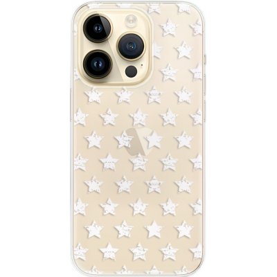 Pouzdro iSaprio - Stars Pattern iPhone 14 Pro bílé