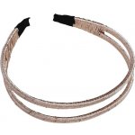 Plastová dvojitá čelenka lesklá - lososová – Zboží Mobilmania