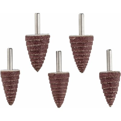 PARKSIDE Příslušenství k leštičce, Ø 6,3 mm (sada kuželových brusných nástavců, 5dílná) – Hledejceny.cz