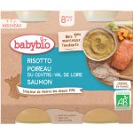 Babybio Rizoto s pórkem, máslovou dýní a lososem 2 x 200 g – Zboží Dáma