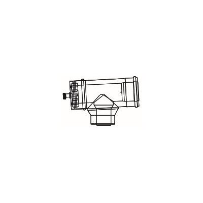 Almeva Lik revizní T-kus s měřícím otvorem redukovaný 80/126 mm DN60/100 mm LPTK54