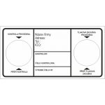 Kontrolní štítek HP samolepící vinylová fólie 100 x 50 mm bílá – Zboží Dáma