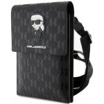 Karl Lagerfeld Saffiano Monogram Ikonik NFT černé – Zboží Mobilmania